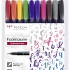 Marker Tombow Fudenosuke hård ass (10) (Kontorartikler)