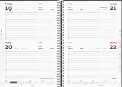 Mayland 2-dages-kalender sort PP-plast 2025