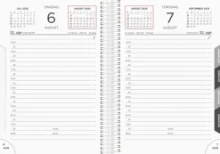 Mayland Dagkalender hvid PP-plast 2025