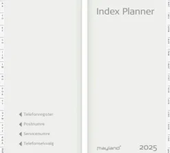 Mayland Index Planner månedskalender - REFILL + tlf.reg. 2025