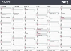 Mayland Kontorkalender Moderne A4 2025