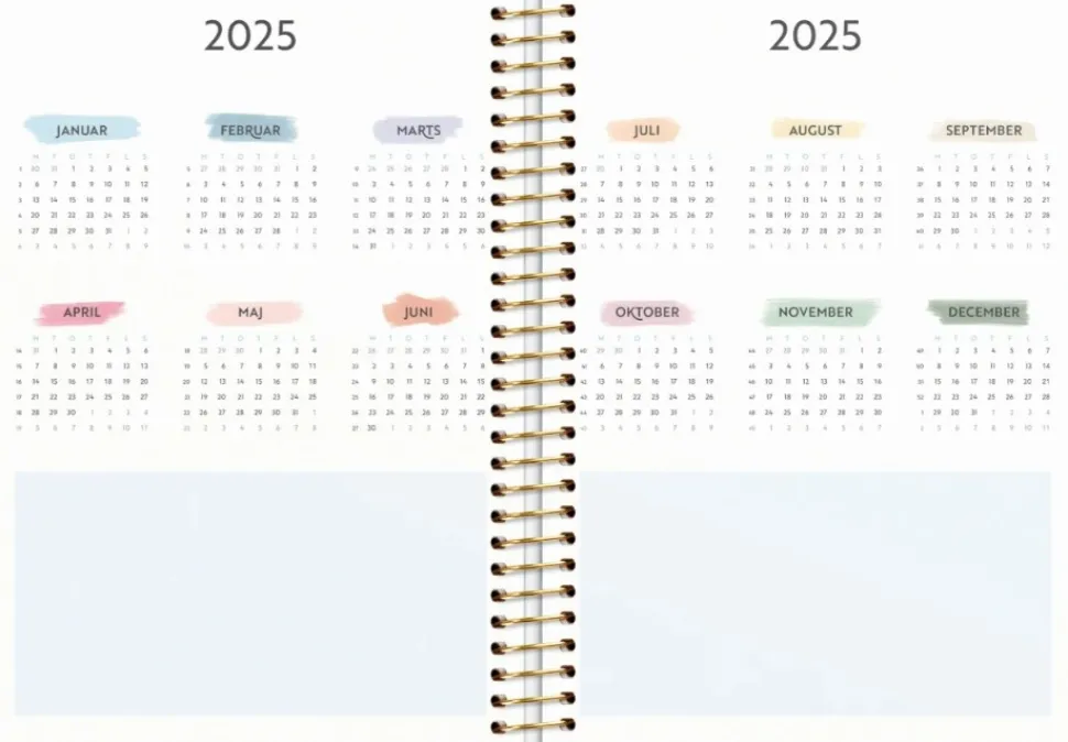 Mayland Life Organizer Family Planner ugekalender 2025