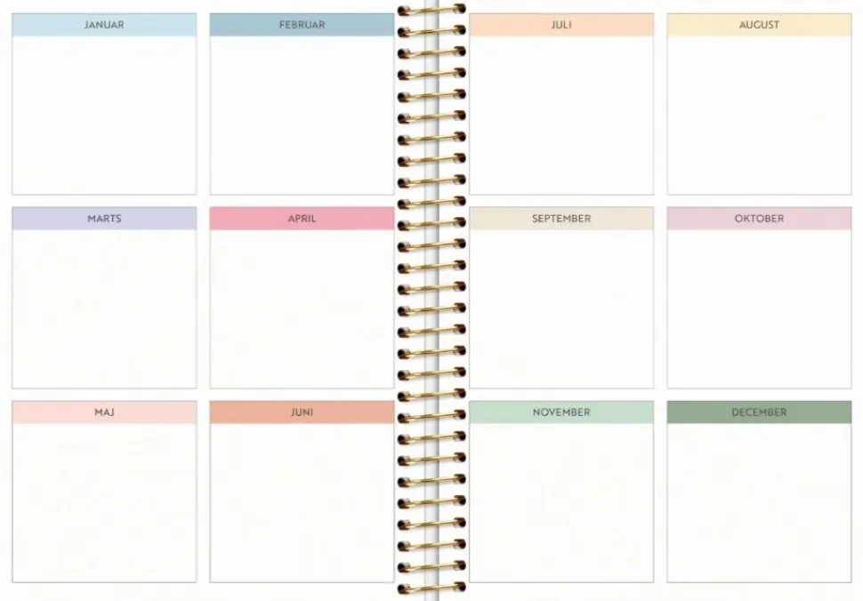 Mayland Life Organizer Family Planner ugekalender 2025
