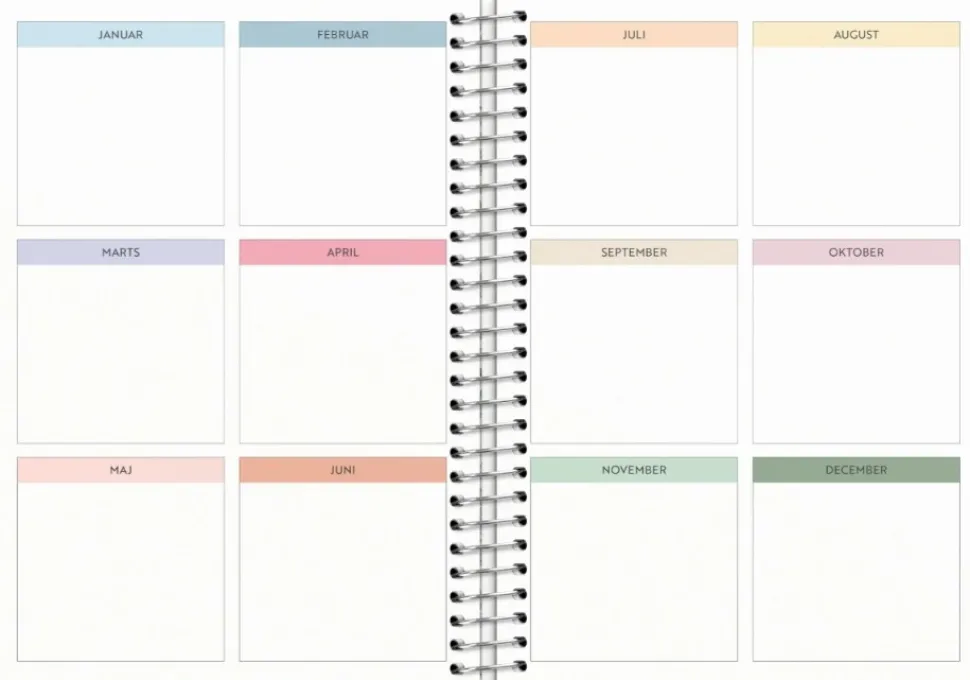 Mayland Life Organizer ugekalender 2025