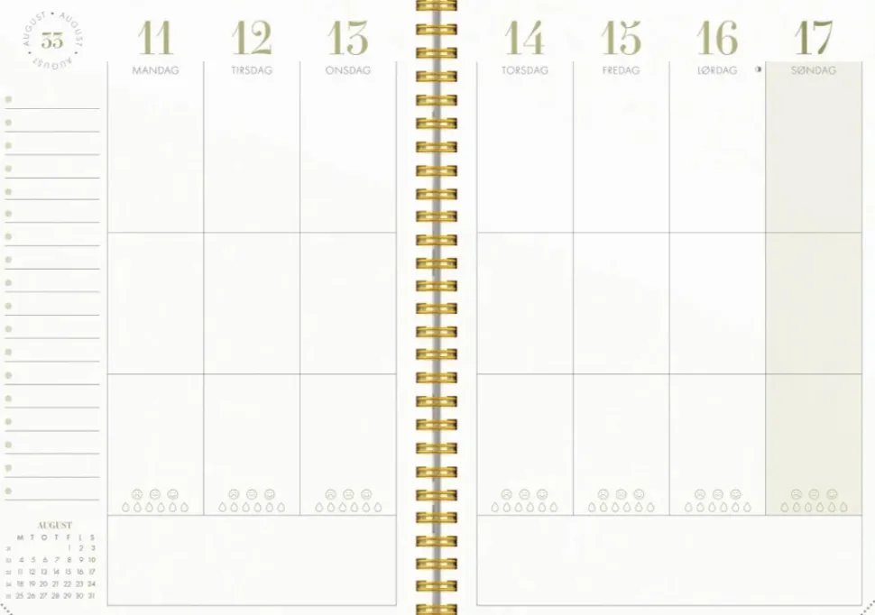 Mayland Life Planner Essentials A5 ugekalender 2025