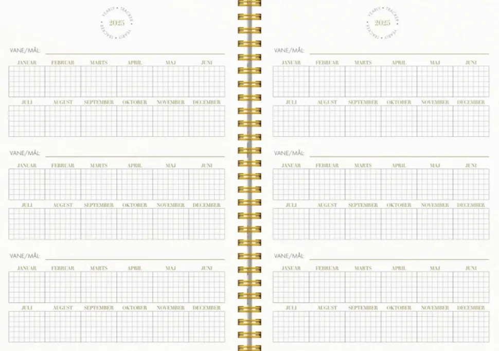 Mayland Life Planner Essentials A5 ugekalender 2025