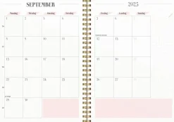 Mayland Life Planner Pink A5 ugekalender tværformat 2025