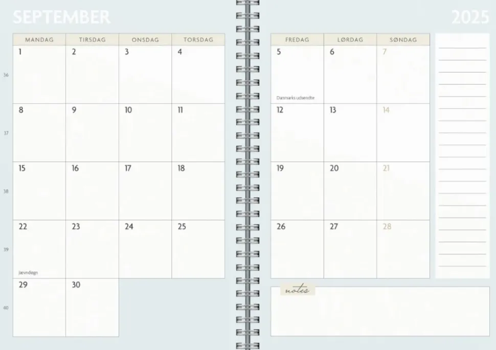Mayland Life Planner To Do A5 ugekalender 2025 (Kalender, Spiralryg)
