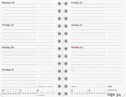 Mayland Mini Planner ugekalender - REFILL 2025