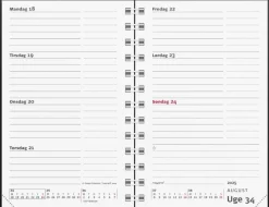 Mayland Mini Planner ugekalender sort vinyl 2025