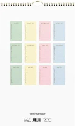 Mayland Studiekalender 2025/26 - Familiekalender - Color