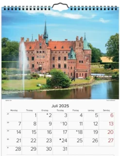 Mayland vægkalender Danske slotte