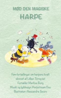 Mød den magiske harpe: Fem fortællinger om harpens kraft (Lydbog, zip_mp3, Dansk) af Lillian Törnqvist