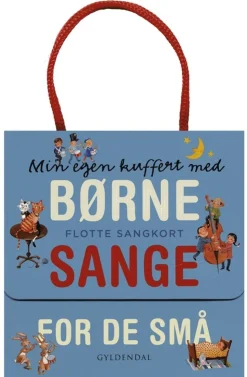Min egen kuffert med børnesange for de små. Flotte sangkort (Bog, Indbundet, Dansk) af Gyldendal
