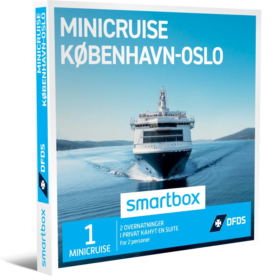 MINICRUISE KØBENHAVN-OSLO: 2 overnatninger i 2-køjes (underkøjer) standardkahyt med h... (Oplevelsesgave, Gavekort)