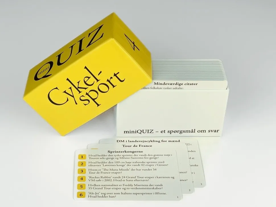 miniQUIZ – Cykelsport (Spil, Dansk) af Game Bros