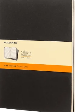 Moleskine: Cahier Journals (3 stk.) (Notesbog, Softcover, Journals, XL, Black, Ruled)