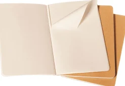 Moleskine: Cahier Journals (3 stk.) (Notesbog, Softcover, Journals, Pocket, Kraft Brown, Ruled)