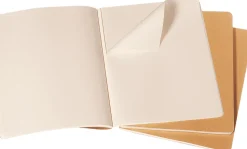 Moleskine: Cahier Journals (3 stk.) (Notesbog, Softcover, Journals, XL, Kraft Brown, Ruled)