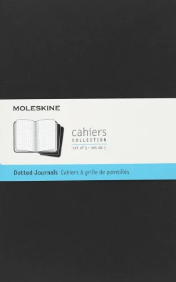 Moleskine: Cahier Journals (3 stk.) (Notesbog, Softcover, Journals, Large, Black, Dotted)