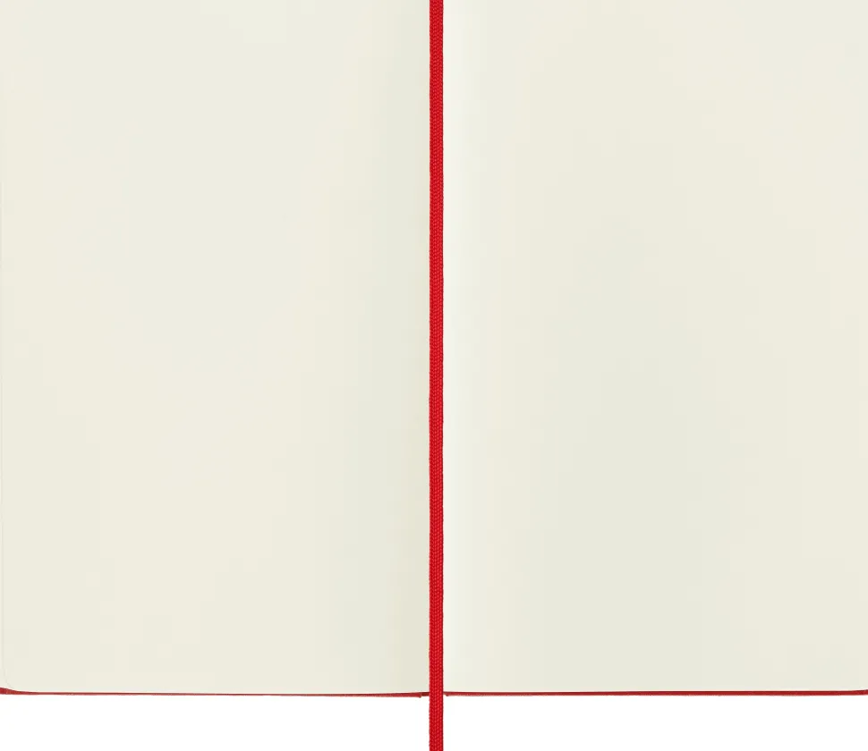 Moleskine: Classic Notebook (Notesbog, Hardcover, The Original, Large, Scarlet Red, Plain)