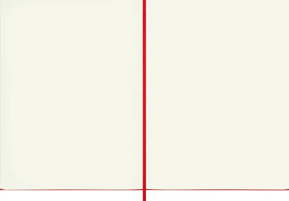 Moleskine: Classic Notebook (Notesbog, Hardcover, The Original, XL, Scarlet Red, Plain)