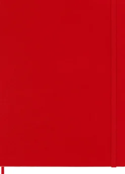 Moleskine: Classic Notebook (Notesbog, Hardcover, The Original, XL, Scarlet Red, Ruled)