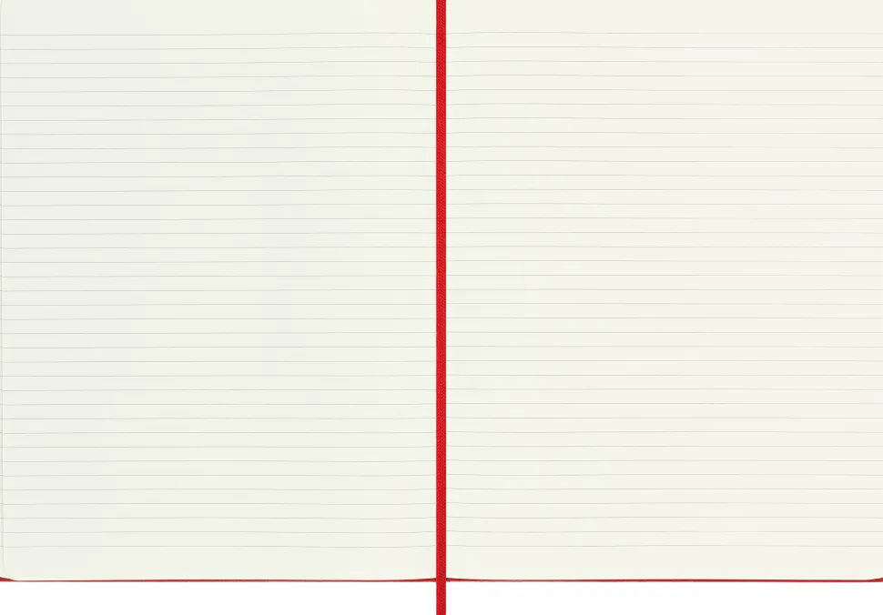 Moleskine: Classic Notebook (Notesbog, Hardcover, The Original, XL, Scarlet Red, Ruled)