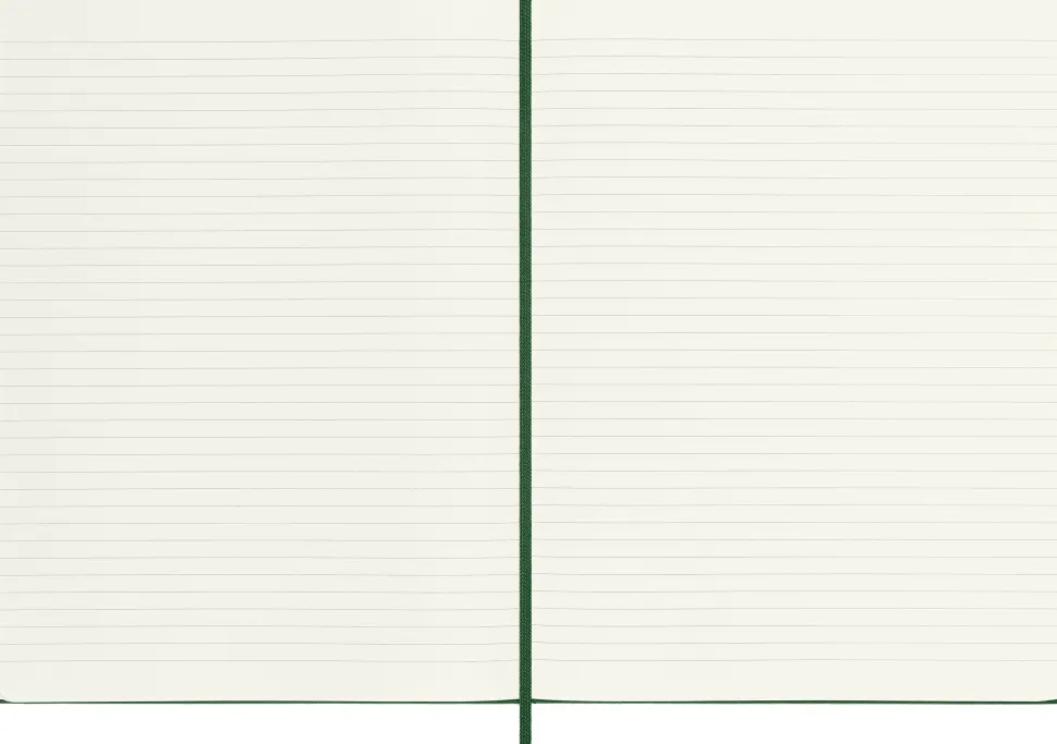 Moleskine: Classic Notebook (Notesbog, Hardcover, The Original, XL, Myrtle Green, Ruled)