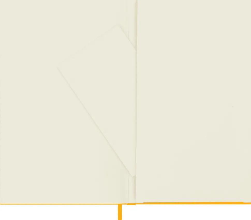 Moleskine: Classic Silk Notebook (Notesbog, Hardcover, Classic fabric, Large, Orange Yellow, Ruled)