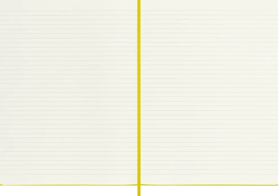 Moleskine: Classic Silk Notebook (Notesbog, Hardcover, Classic fabric, XL, Yellow, Ruled)