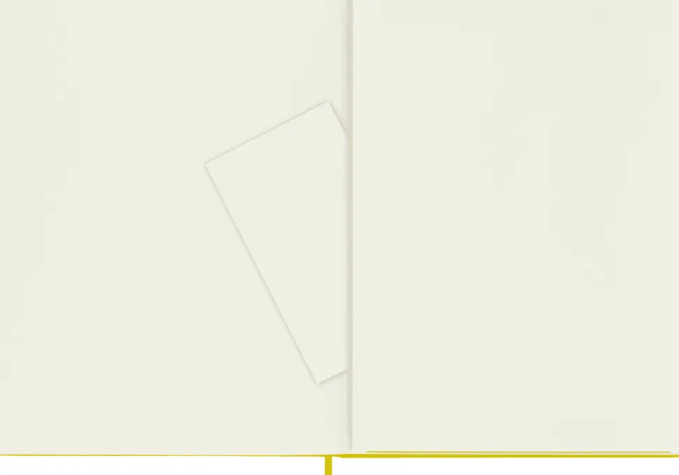Moleskine: Classic Silk Notebook (Notesbog, Hardcover, Classic fabric, XL, Yellow, Ruled)