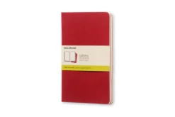 Moleskine Plain Cahier L - Red Cover (3 Set) (Quantity pack, Engelsk) af SIN AUTOR