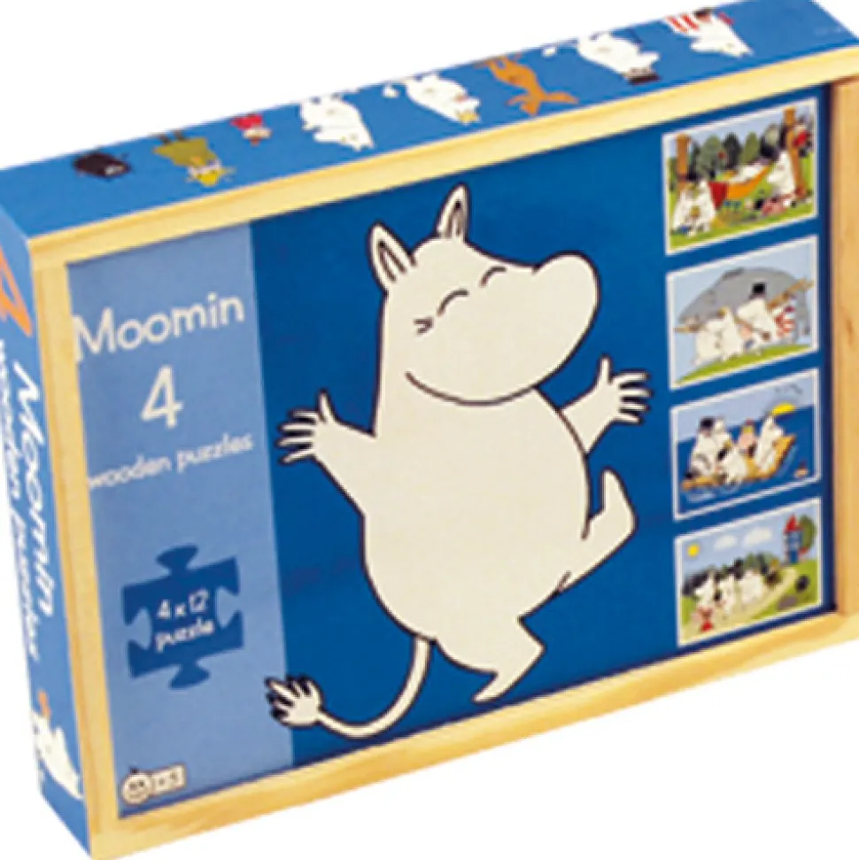 Mumitroldene 4 træpuslespil (Spil, Dansk)