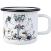 Mumitroldene emaljekrus 3,7 dl - Date Night, hvid (Merchandise)