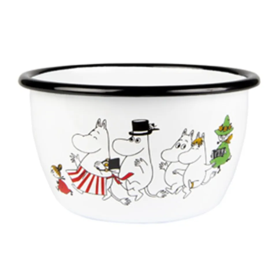Mumitroldene emaljeskål 6 dl - Moominvalley (Merchandise)