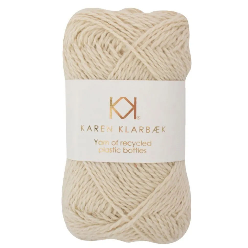 Nature White - Recycled Bottle Yarn 3001- KK Økologisk garn fra Karen Klarbæk