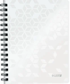 Notesblok WOW PP A5 m/hul lin 80ark hvid (Kontorartikler)