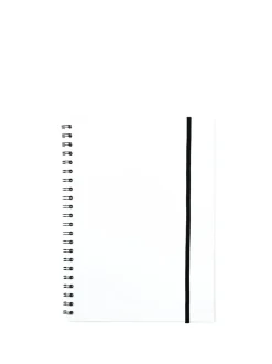 Notesbog A5 plast med spiralryg transparent (Kontorartikler)