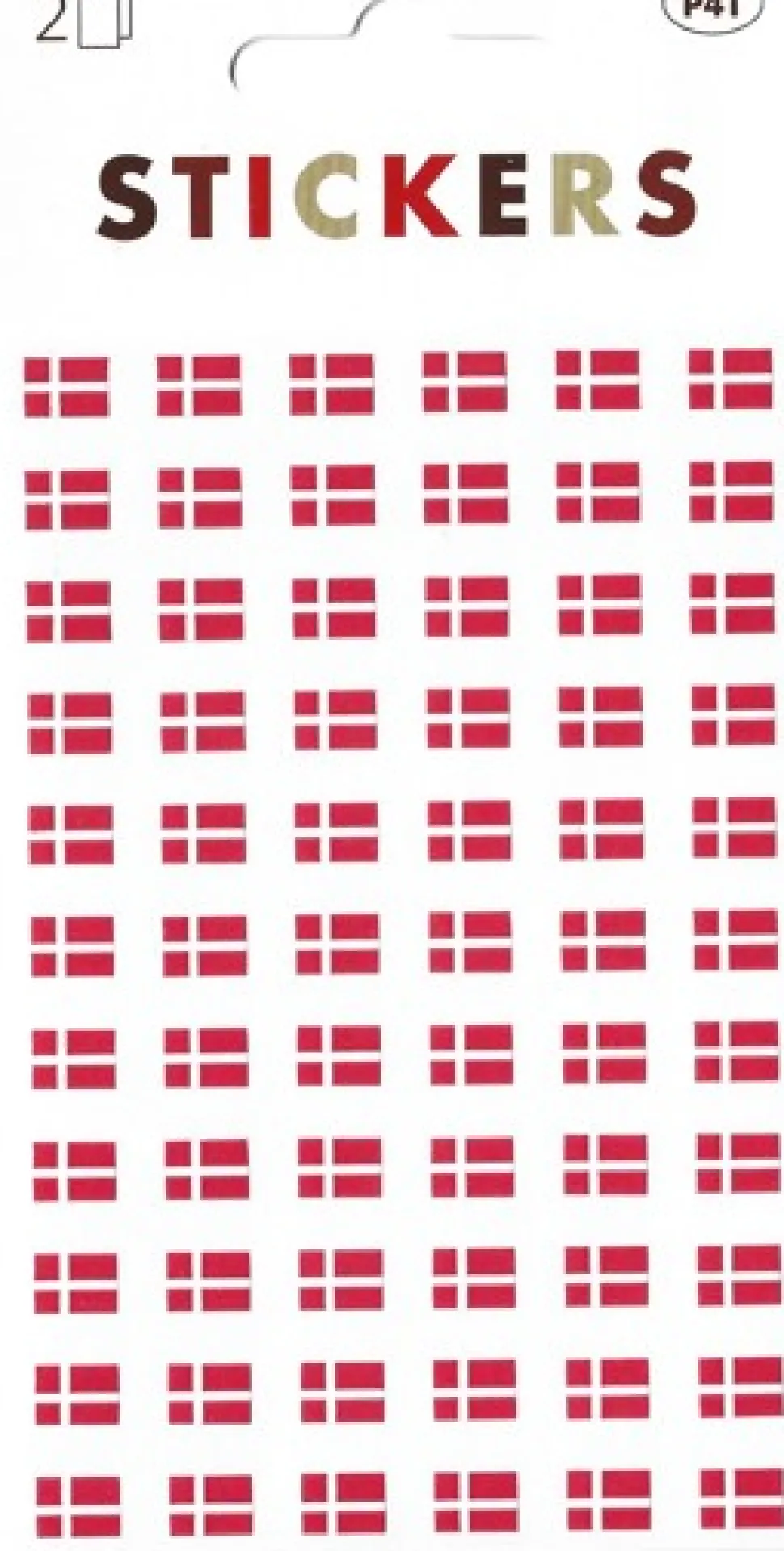 Oblater flag mini (Klistermærker)
