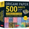 Origami Paper 500 sheets Marbled Patterns 6" (15 cm): Tuttle Origami Paper: Double-Si... (Bog, Notebook / blank book, Engelsk)