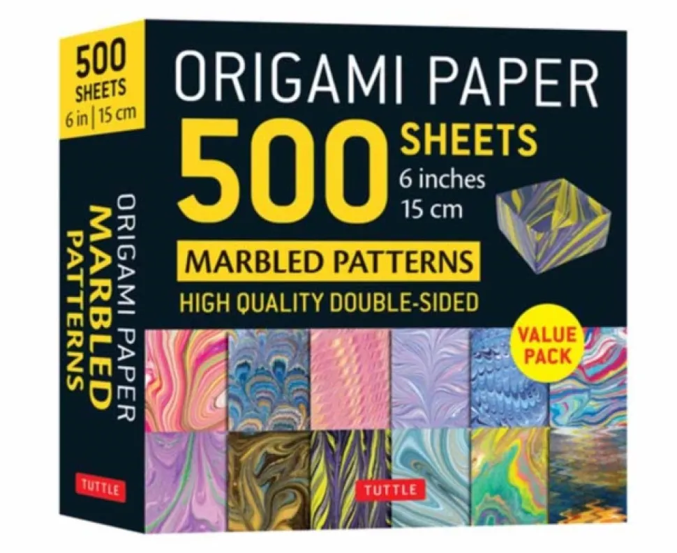 Origami Paper 500 sheets Marbled Patterns 6" (15 cm): Tuttle Origami Paper: Double-Si... (Bog, Notebook / blank book, Engelsk)