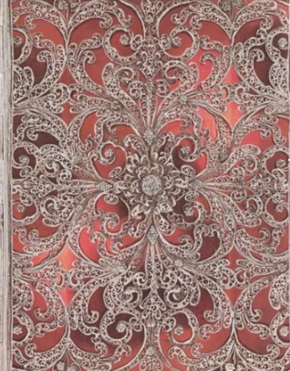 Paperblanks: Garnet - Silver Filigree Collection (Notesbog, Softcover, Ultra, Garnet, Lined)
