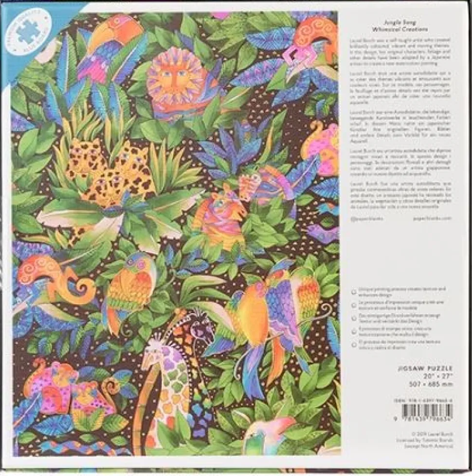Paperblanks Puslespil - Jungle Song Whimsical Creations (Spil)