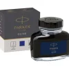 Parker blæk Quinkflow M 57ml blå (Kontorartikler)