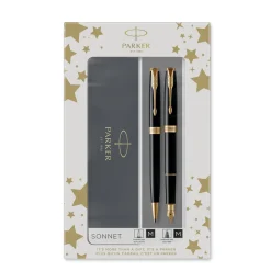 Parker Duosæt Sonnet GT kuglepen+fyldepen sort (Kontorartikler)