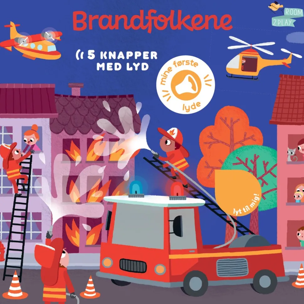 Pegebog med lyd - Brandfolkene (Bog, Papbog, Dansk)