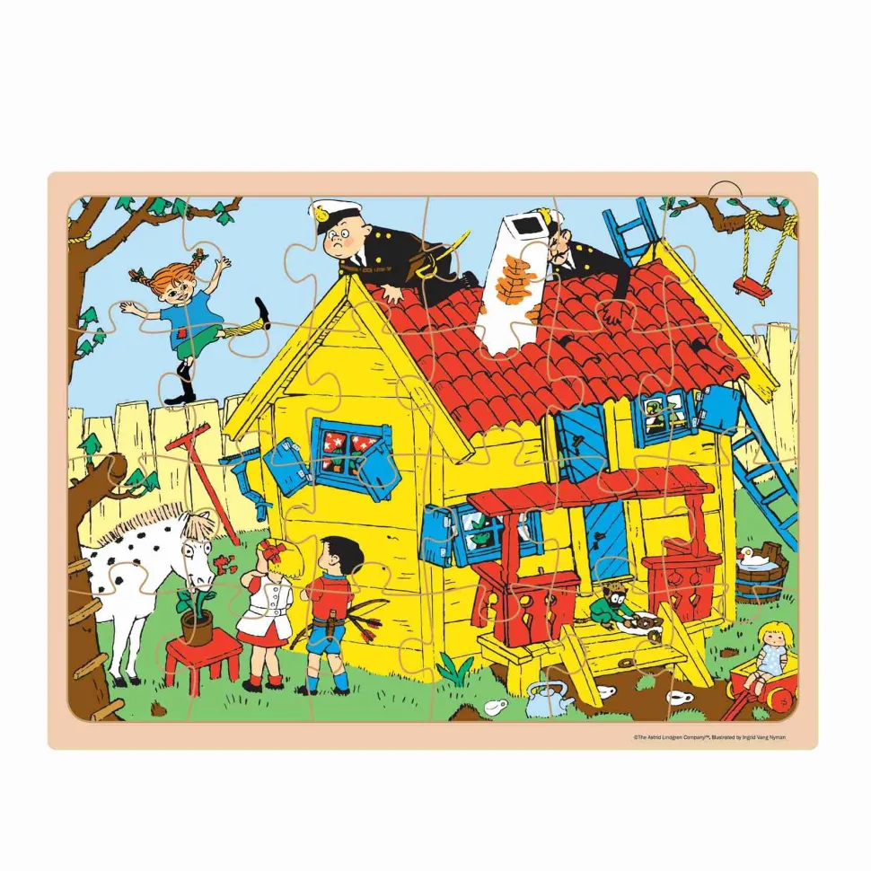 Pippi - træpuslespil (Spil, Dansk)