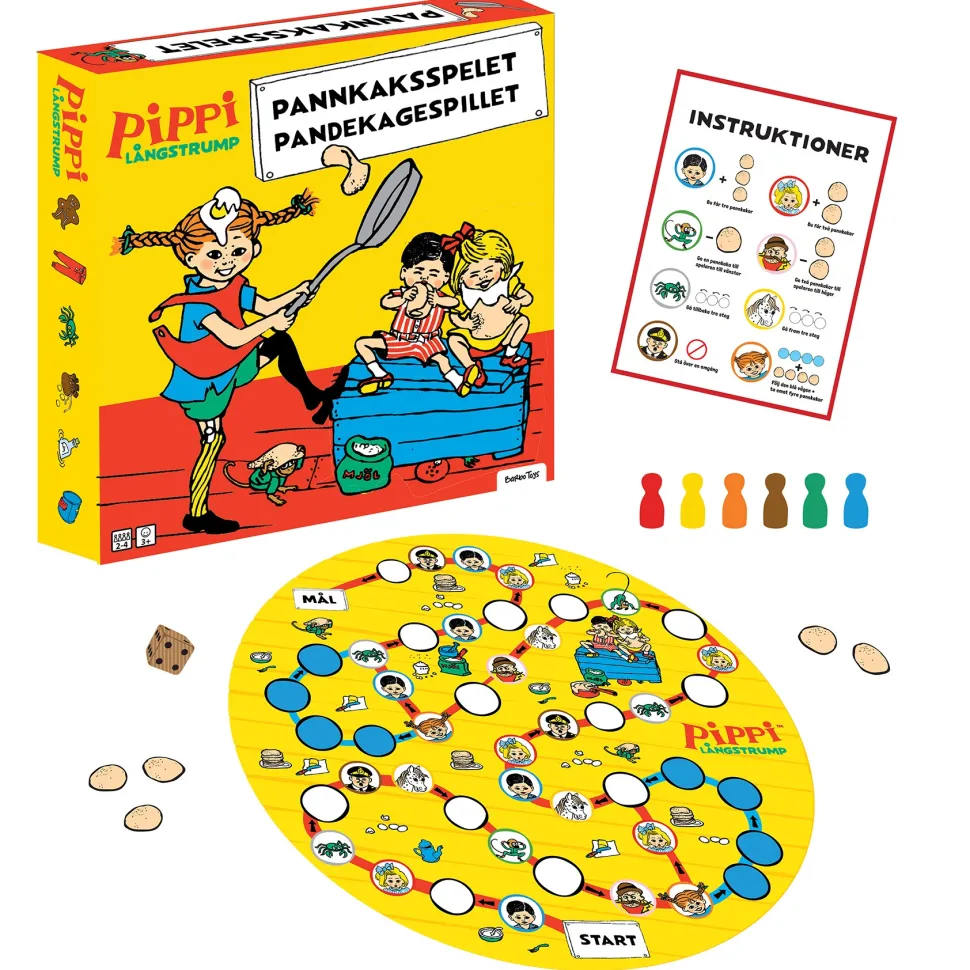 Pippi Langstrømpe - Pandekagespillet (Spil, Dansk)