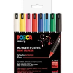 Posca Paint Marker - Standard Farver - 0,7mm (Skriveredskaber)